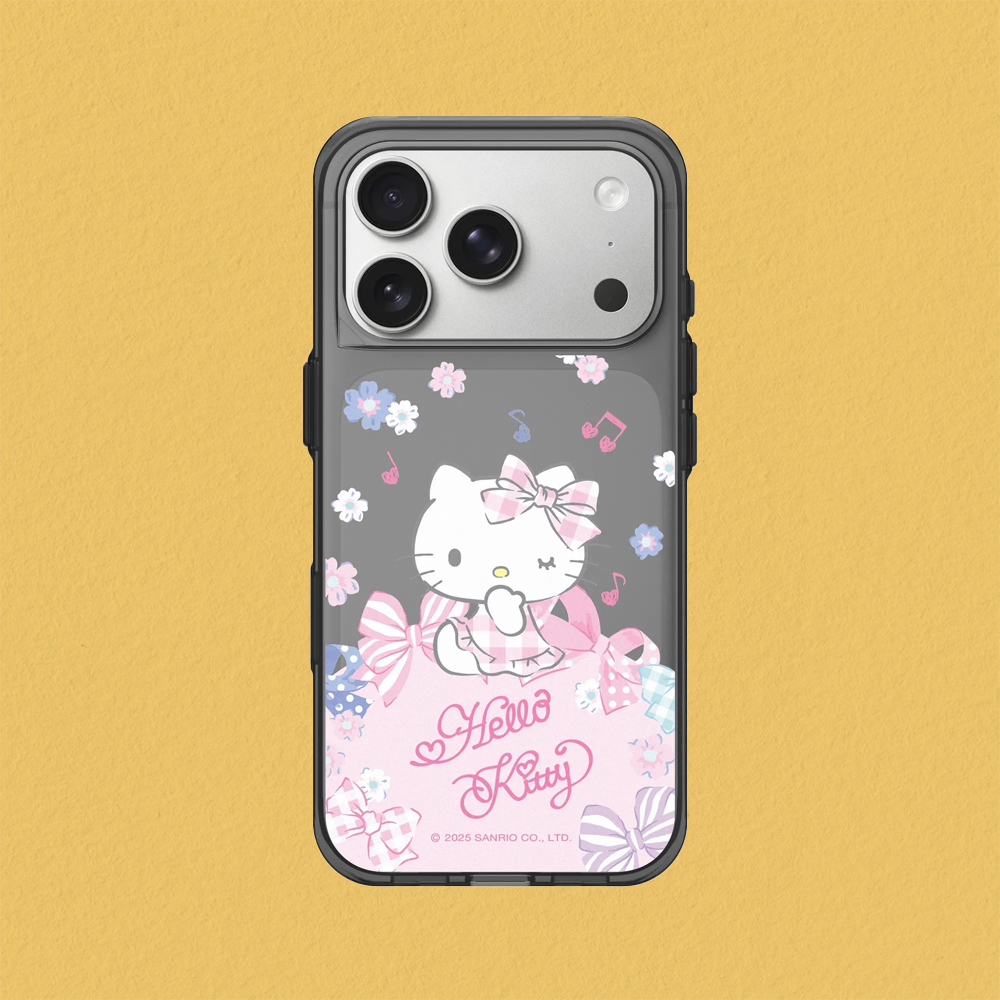 RHINOSHIELD 犀牛盾 iPhone 17/Air/Pro/Max Clear 抗黃化透明防摔手機殼/保護殼|Hello Kitty-夢幻蝴蝶結