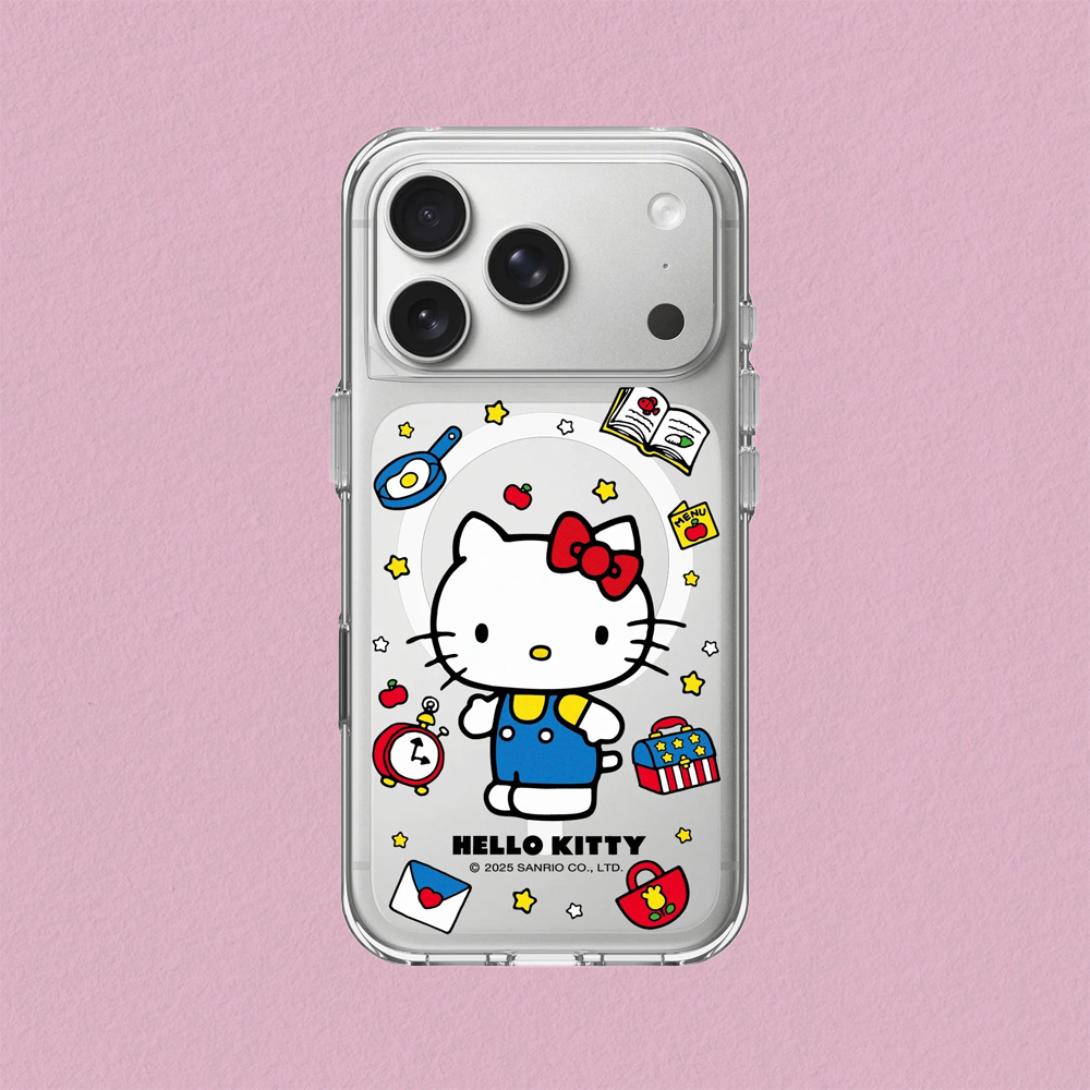 RHINOSHIELD 犀牛盾 iPhone 17/Air/Pro/Max Clear MagSafe兼容 抗黃化透明防摔磁吸手機殼/保護殼｜Hello Kitty-生活小物