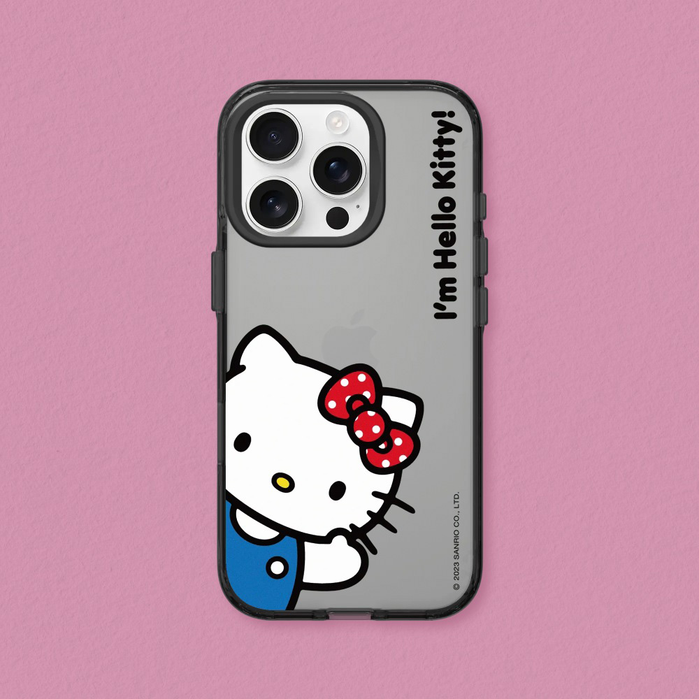 RHINOSHIELD 犀牛盾 iPhone 15/Plus/Pro/Max Clear 抗黃化透明防摔手機殼｜Hello Kitty-Im Hello Kitty!