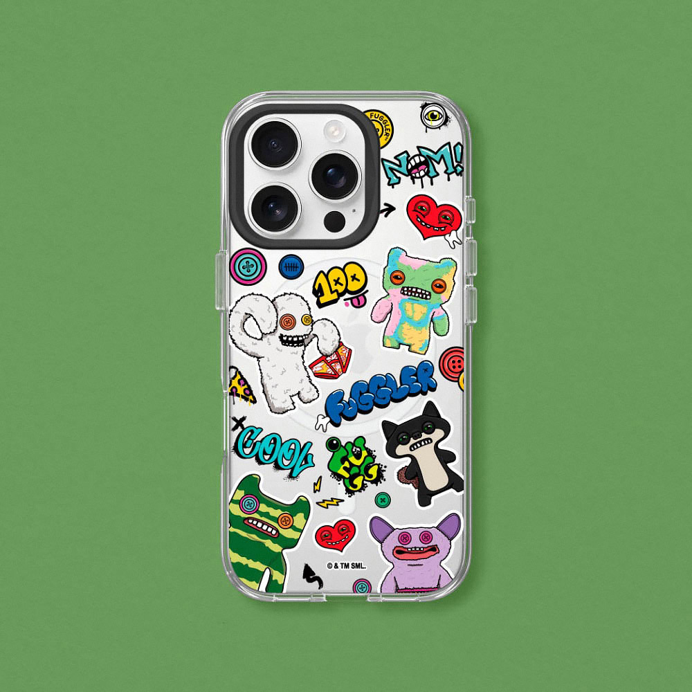 RHINOSHIELD 犀牛盾 iPhone 14/Plus/Pro/Pro Max Clear MagSafe兼容 透明防摔磁吸手機殼｜Fuggler放克牙寶-貼貼怪