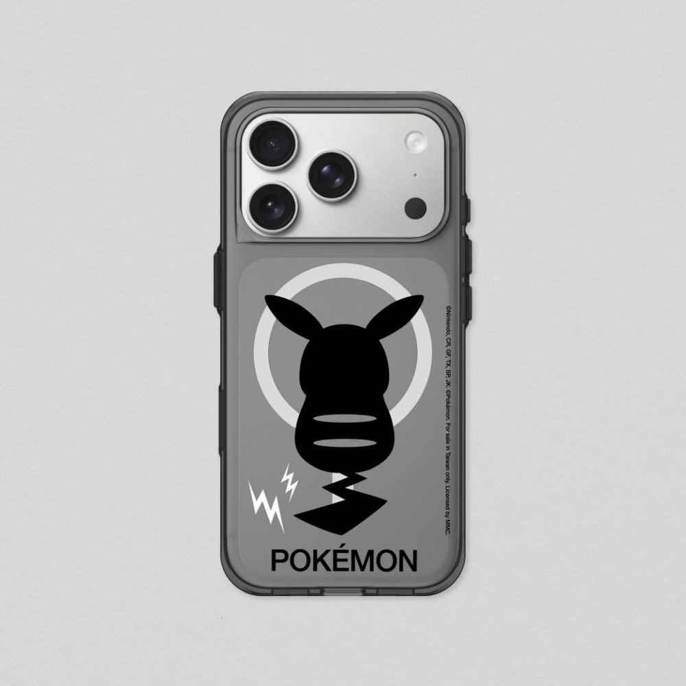 RHINOSHIELD 犀牛盾 iPhone 17/Air/Pro/Max Clear MagSafe兼容 抗黃化透明防摔磁吸手機殼/保護殼｜寶可夢-皮卡丘背面剪影