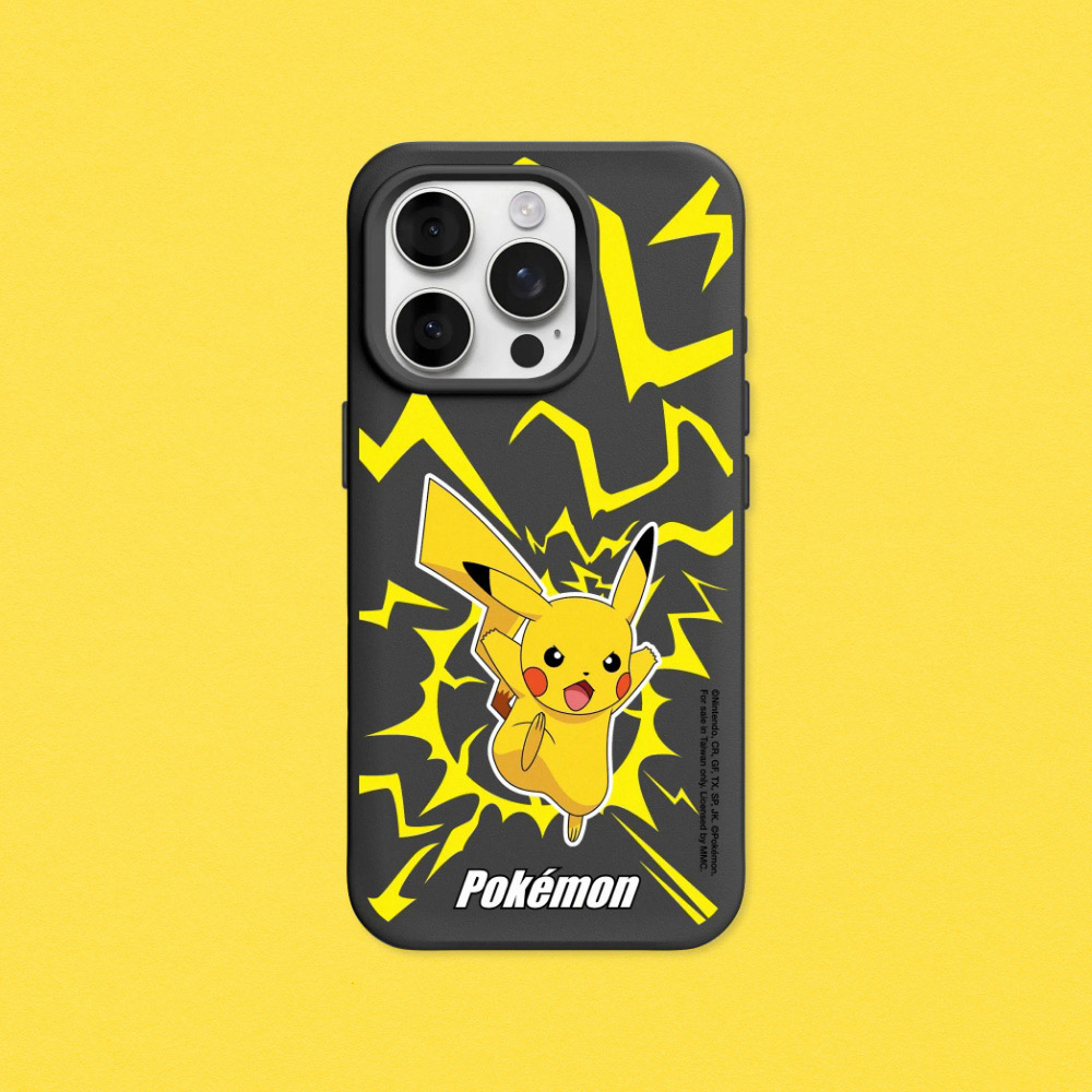 RHINOSHIELD 犀牛盾 iPhone 14/Plus/Pro/Pro Max SolidSuit 經典防摔背蓋手機殼-寶可夢系列-戰鬥系列-皮卡丘