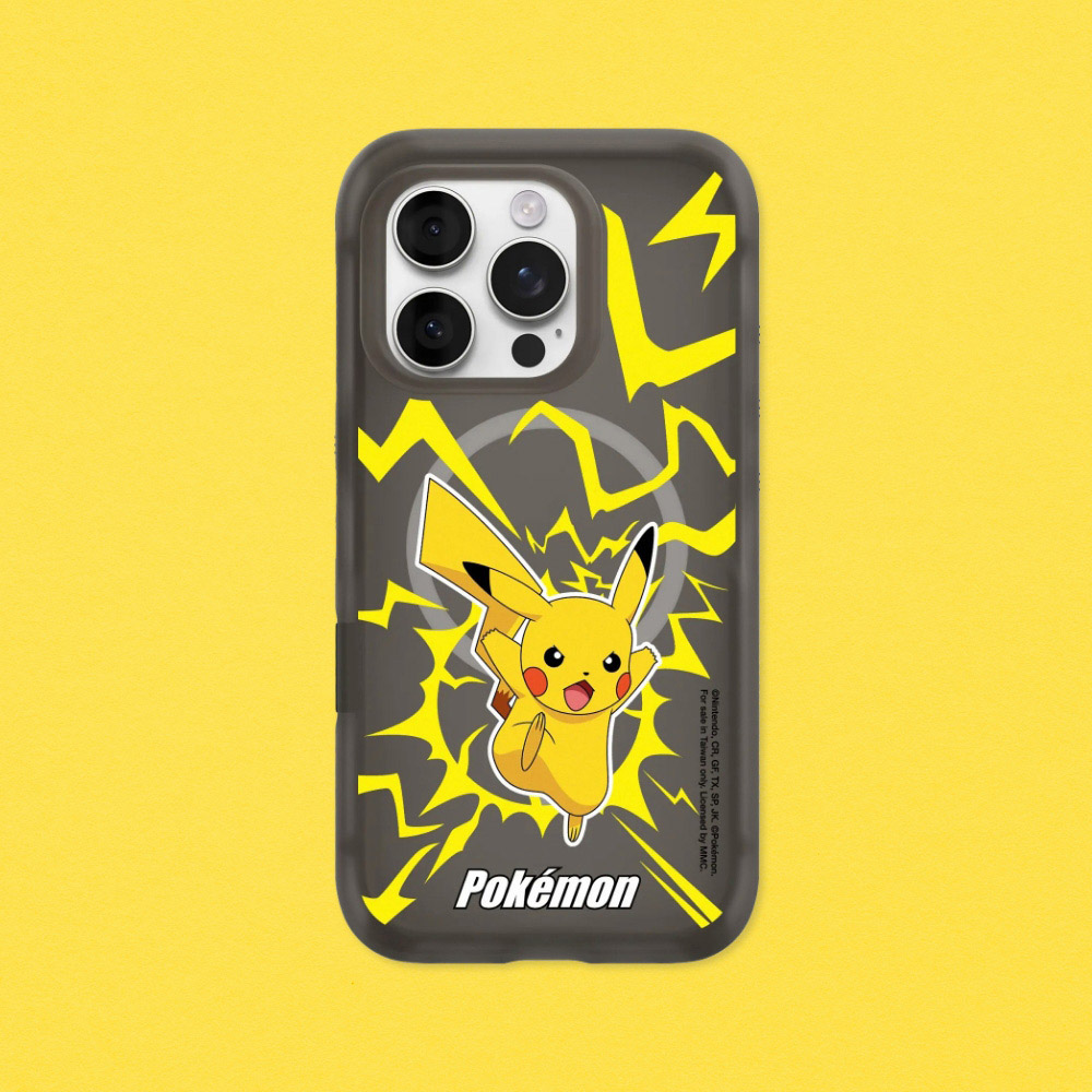 RHINOSHIELD 犀牛盾 iPhone 16/Plus/Pro/Pro Max AirX MagSafe兼容 氣墊緩衝磁吸防摔手機殼-寶可夢系列-戰鬥系列-皮卡丘