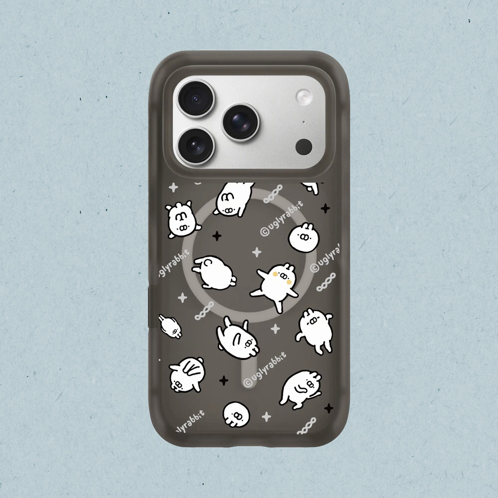 RHINOSHIELD 犀牛盾 iPhone 17/Air/Pro/Max AirX MagSafe兼容 極致氣墊緩衝磁吸防摔手機殼/保護殼|醜白兔系列-印花經典款