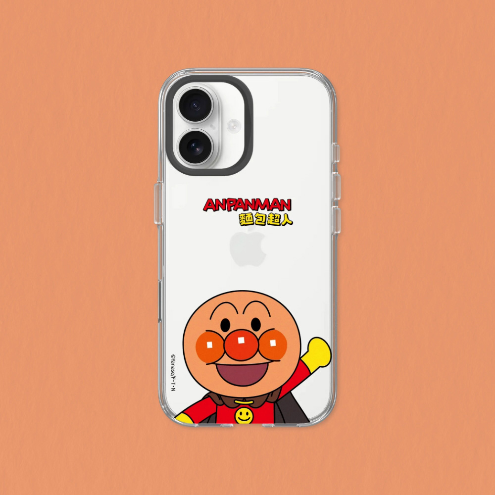RHINOSHIELD 犀牛盾 iPhone 14/Plus/Pro/Pro Max Clear 抗黃化透明防摔手機殼｜麵包超人系列-元氣百倍，麵包超人！