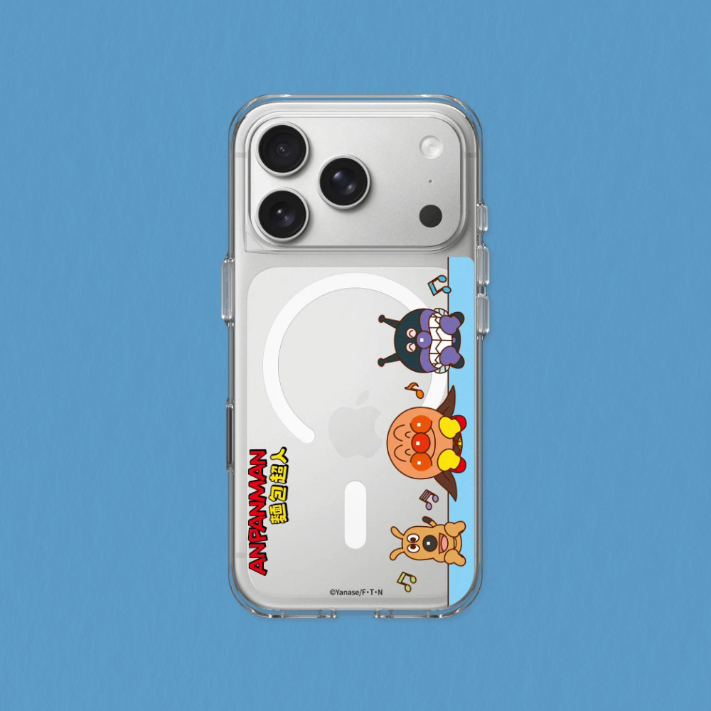 RHINOSHIELD 犀牛盾 iPhone 17/Air/Pro/Max Clear MagSafe兼容 抗黃化透明防摔磁吸手機殼/保護殼|麵包超人-可愛注視中!