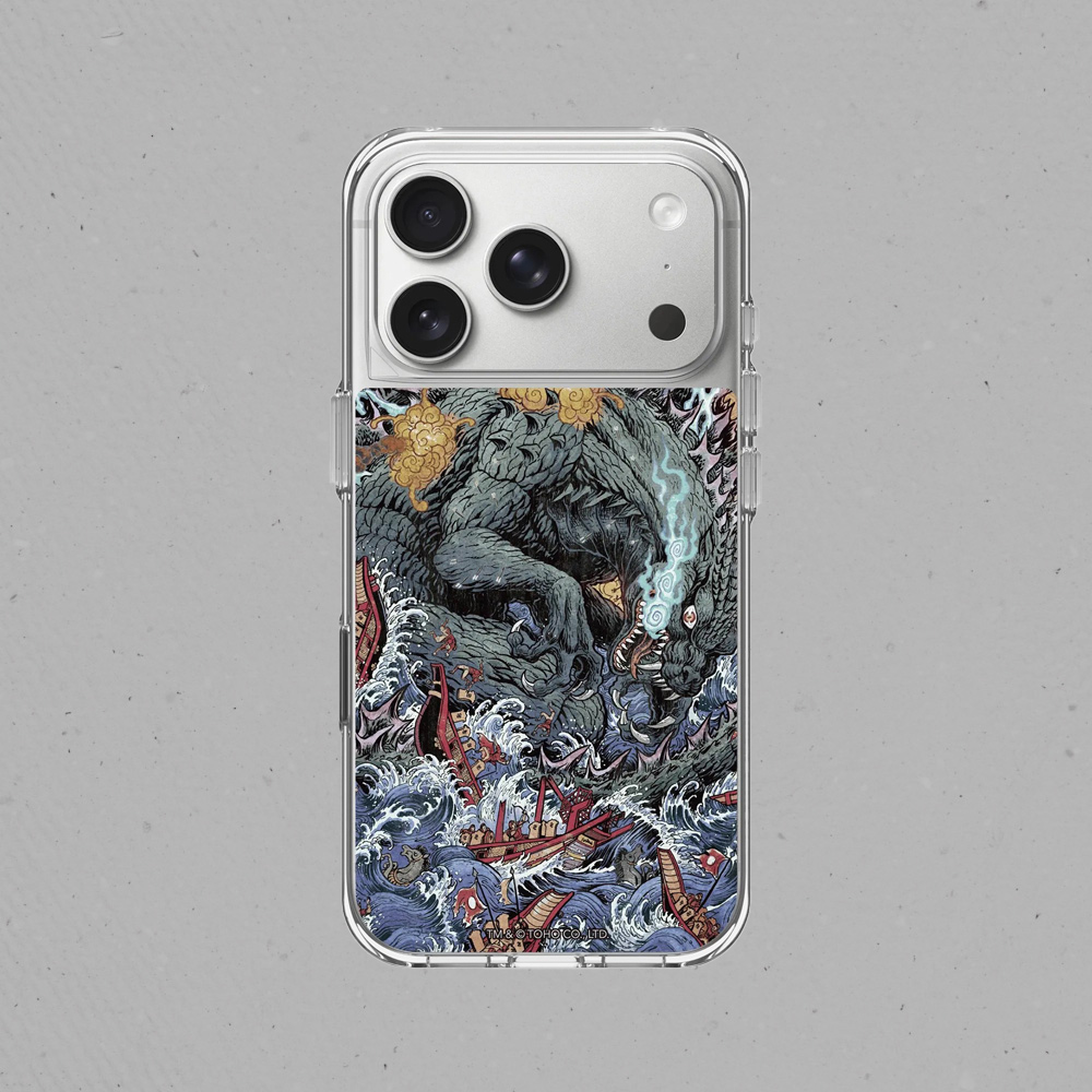 RHINOSHIELD 犀牛盾 iPhone 17/Air/Pro/Pro MaxClear 抗黃化透明防摔手機殼/保護殼|哥吉拉Godzilla-海上大戰