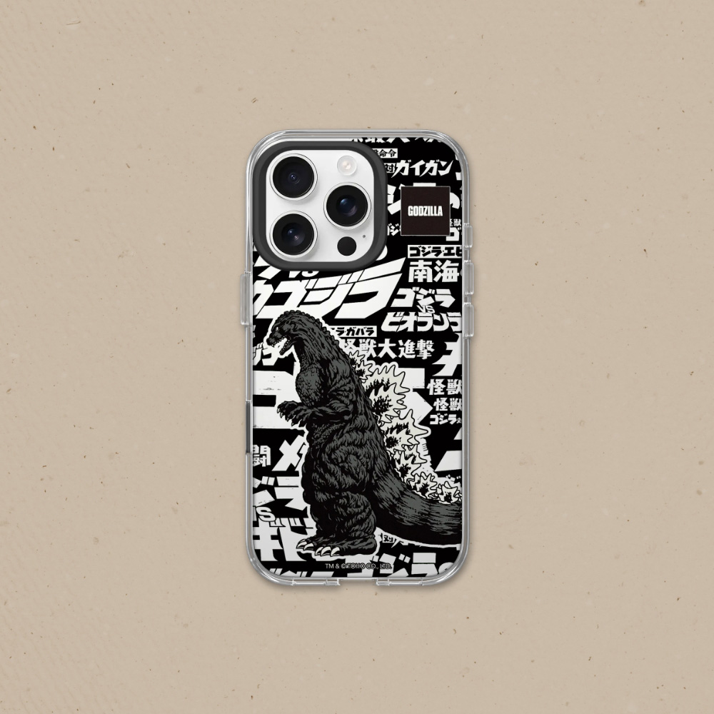 RHINOSHIELD 犀牛盾 iPhone 17e/16e 共用 Clear 抗黃化透明防摔手機殼｜哥吉拉Godzilla-哥吉拉大時代