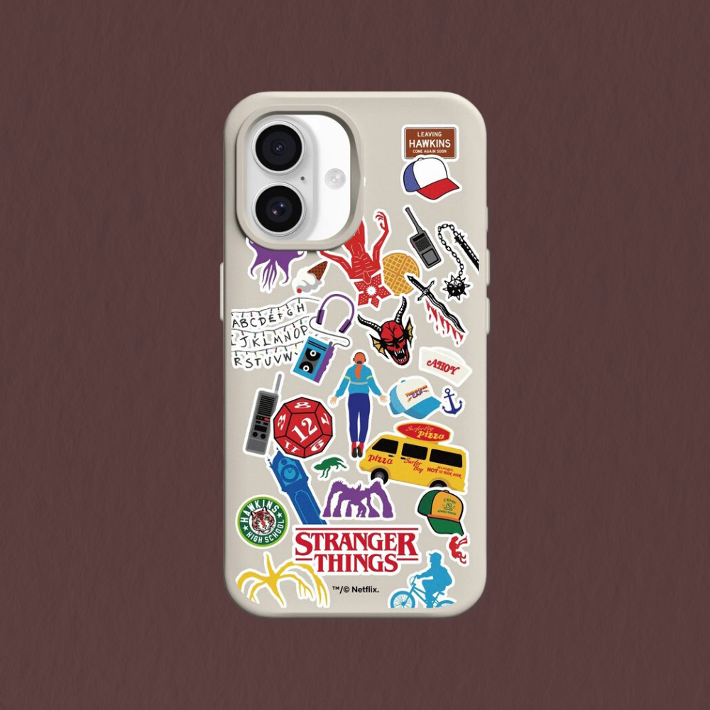 RHINOSHIELD 犀牛盾 iPhone 15/Plus/Pro/Pro Max SolidX MagSafe兼容 強化吸震緩衝防摔磁吸手機殼｜怪奇物語-霍金斯日常