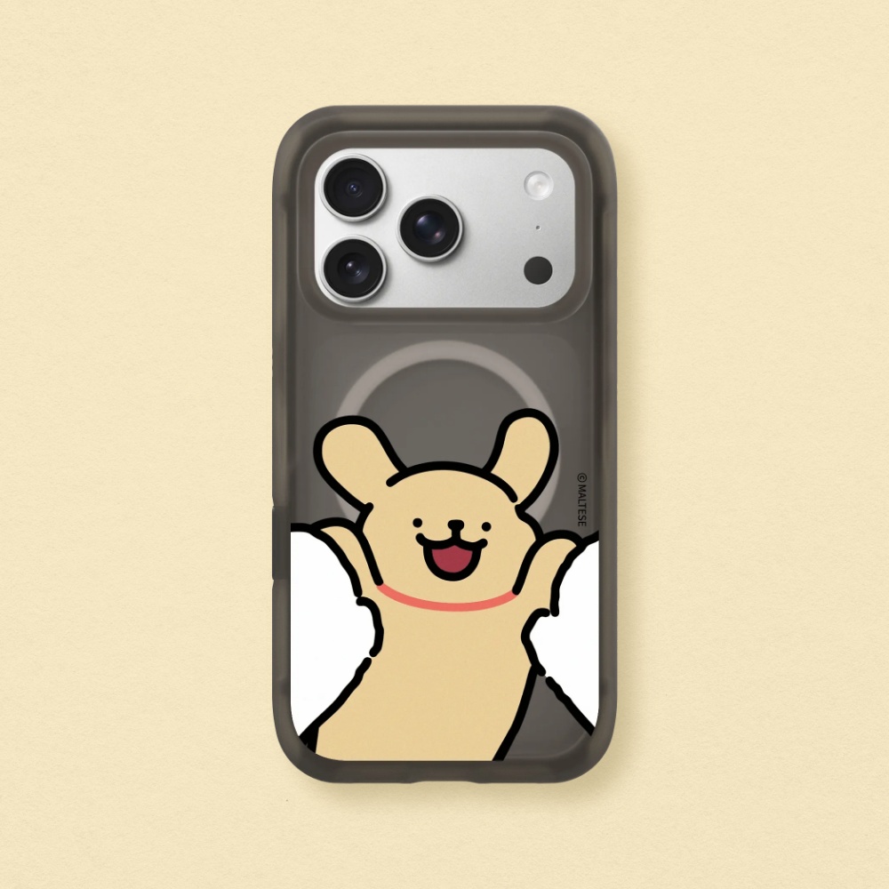 RHINOSHIELD 犀牛盾 iPhone 17/Air/Pro/Pro Max AirX MagSafe兼容 極致氣墊緩衝磁吸防摔手機殼|線條小狗-小金毛討抱抱