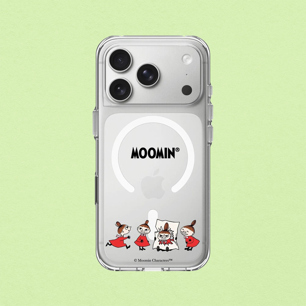 RHINOSHIELD 犀牛盾 iPhone 17/Air/Pro/Pro Max Clear MagSafe兼容 抗黃化透明防摔磁吸手機殼｜姆明Moomin-小美Little My