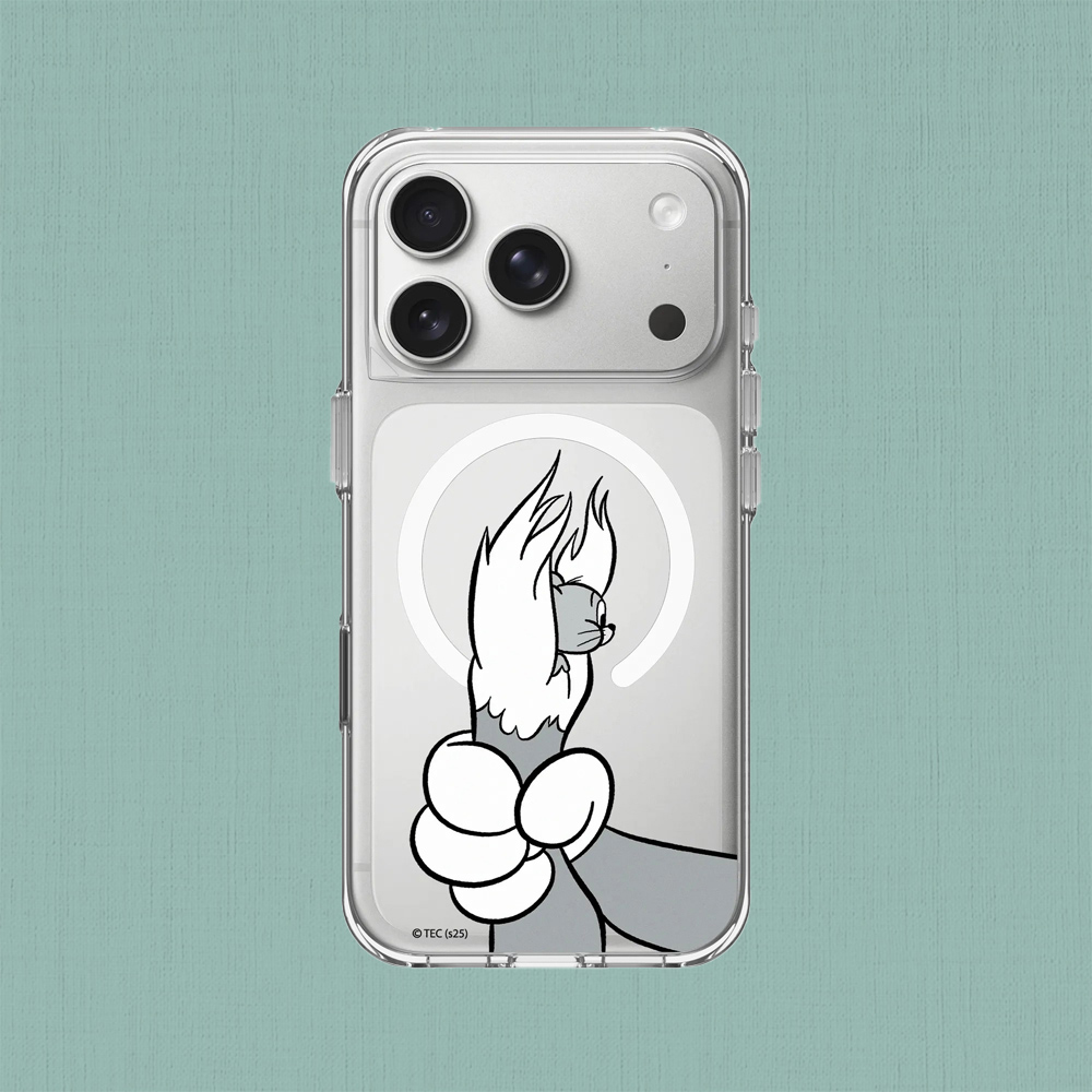 RHINOSHIELD 犀牛盾 iPhone 18 Pro / 18 Pro Max Clear MagSafe兼容 抗黃化透明防摔磁吸手機殼｜湯姆貓與傑利鼠-Gotcha