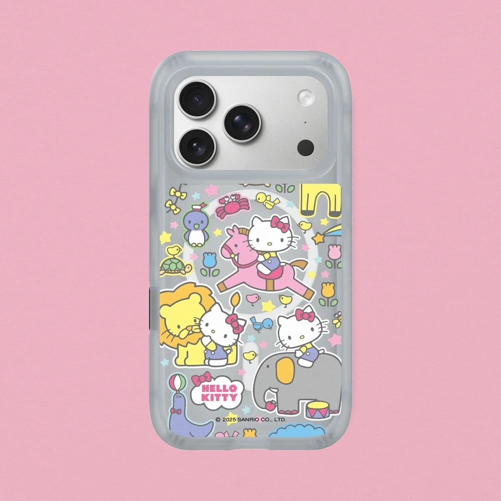 RHINOSHIELD 犀牛盾 iPhone 18 Pro/18 Pro Max AirX MagSafe兼容 極致氣墊緩衝磁吸防摔手機殼|Hello Kitty-樂遊動物園