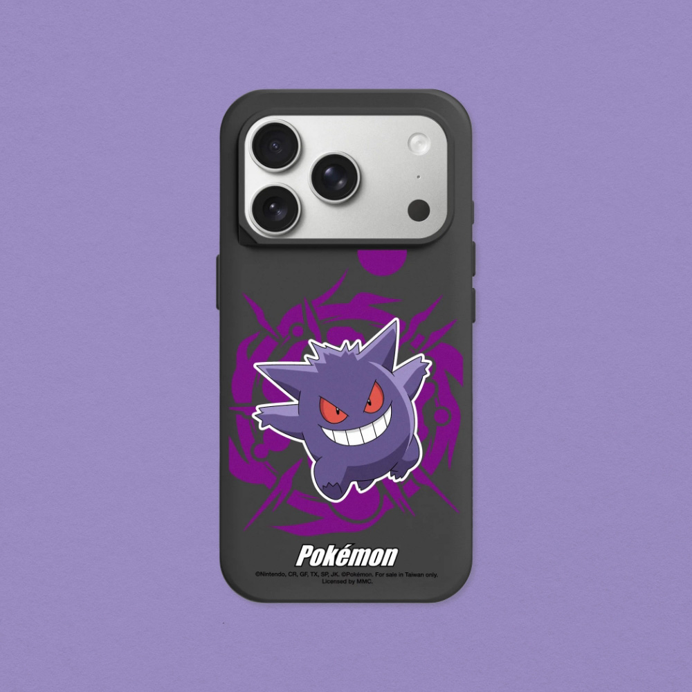 RHINOSHIELD 犀牛盾 iPhone 18 Pro/18 Pro Max SolidX 強化吸震緩衝防摔手機殼｜寶可夢-戰鬥系列-耿鬼