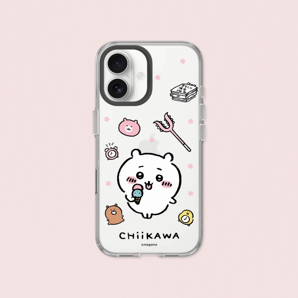 RHINOSHIELD 犀牛盾 iPhone 16/Plus/Pro/Pro Max Clear 抗黃化透明防摔手機殼|吉伊卡哇-吉伊與他的小物