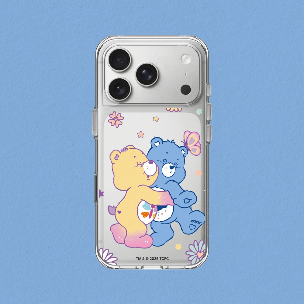 RHINOSHIELD 犀牛盾 iPhone 18 Pro/18 Pro Max Clear 抗黃化透明防摔手機殼|Care Bears-抱一個