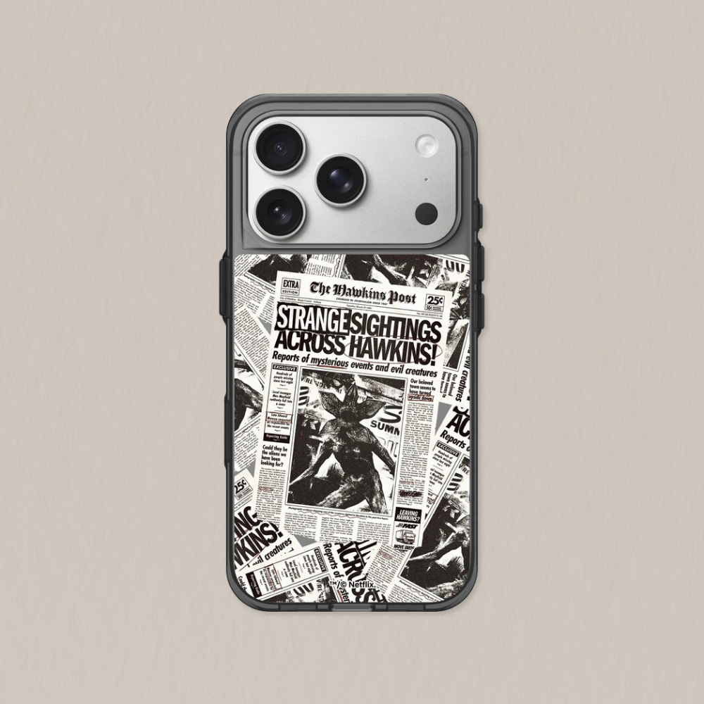 RHINOSHIELD 犀牛盾 iPhone 18 Pro/18 Pro Max Clear 抗黃化透明防摔手機殼|怪奇物語-號外:魔神入侵