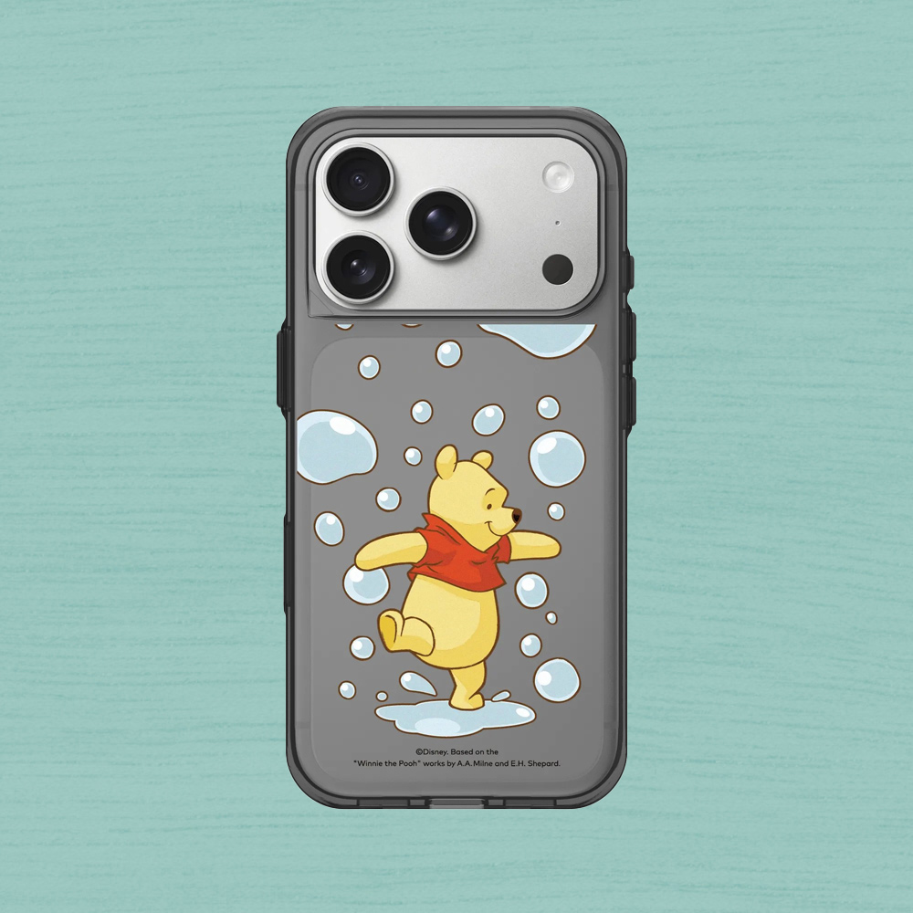 RHINOSHIELD 犀牛盾 iPhone 18 Pro/18 Pro Max Clear 抗黃化透明防摔手機殼|小熊維尼-玩泡泡