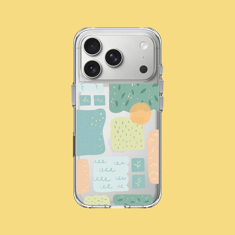 RHINOSHIELD 犀牛盾 iPhone 18 Pro/18 Pro Max Clear 抗黃化透明防摔手機殼|獨家設計-森林幾何