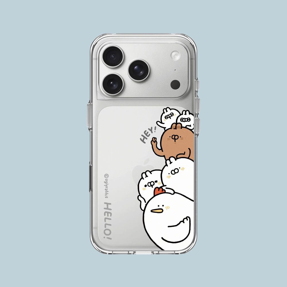 RHINOSHIELD 犀牛盾 iPhone 18 Pro/18 Pro Max Clear 抗黃化透明防摔手機殼|醜白兔-醜白兔的夥伴們