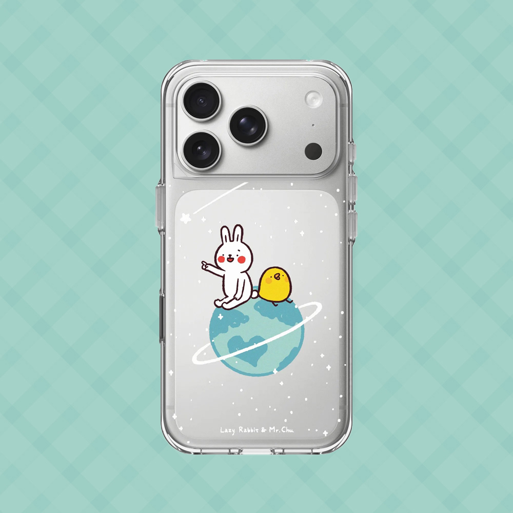 RHINOSHIELD 犀牛盾 iPhone 18 Pro/18 Pro Max Clear 抗黃化透明防摔手機殼|懶散兔與啾先生-小宇宙