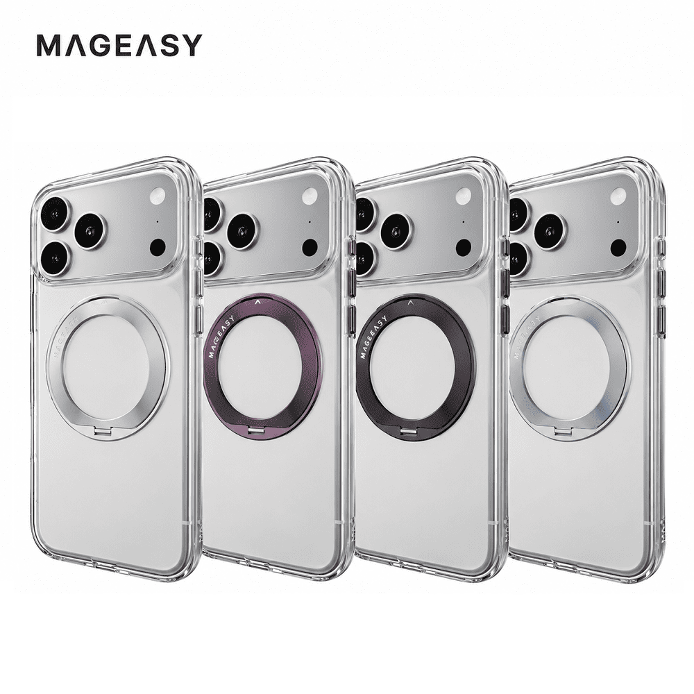 MAGEASY Bright 360 M iPhone 18/17 磁吸旋轉支架軍規防摔保護殼(Pro/Pro Max)