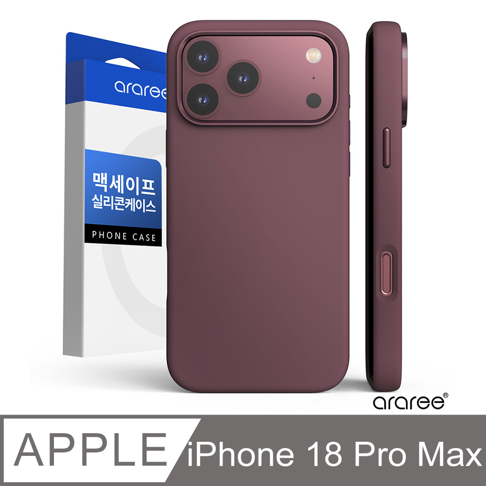 Araree Apple iPhone 18 Pro Max 磁吸式矽膠保護殼(TYPO SKIN M)