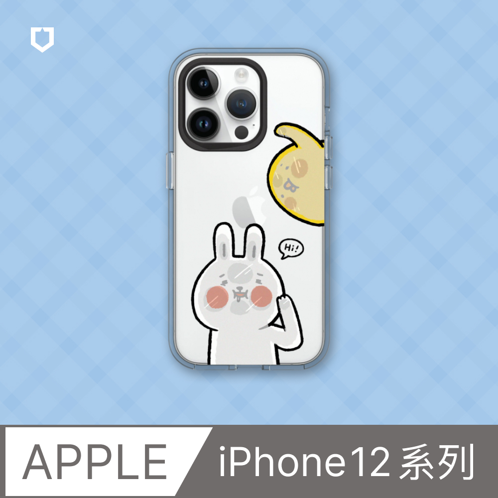 RHINOSHIELD 犀牛盾 iPhone 12系列Clear透明防摔手機殼懶散兔與啾先生系列-貼玻璃
