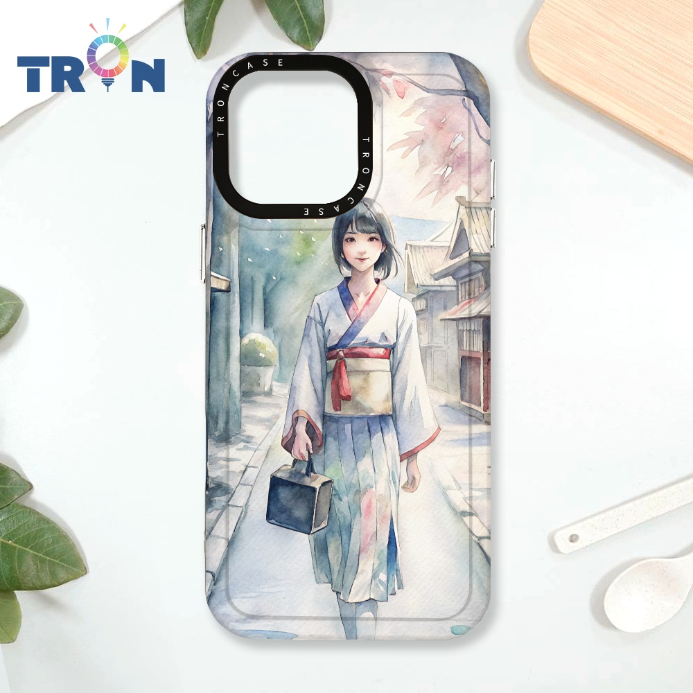 TRON IPhone 16 Pro Max 水彩少女 太空殼 透黑款 手機殼