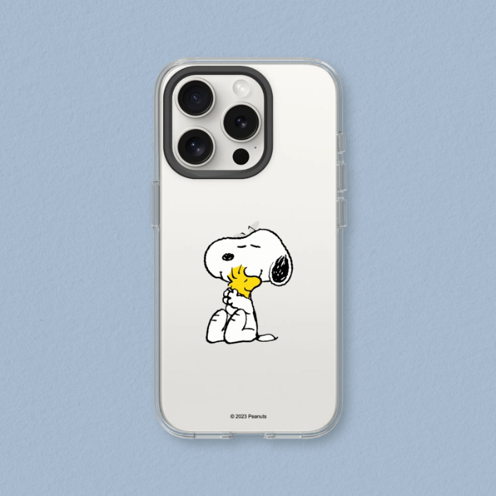 RHINOSHIELD 犀牛盾 iPhone 16/Plus/Pro/Max Clear 抗黃化透明防摔手機殼|相機鍵按鈕版|Snoopy史努比-經典-Snoopy&胡士托