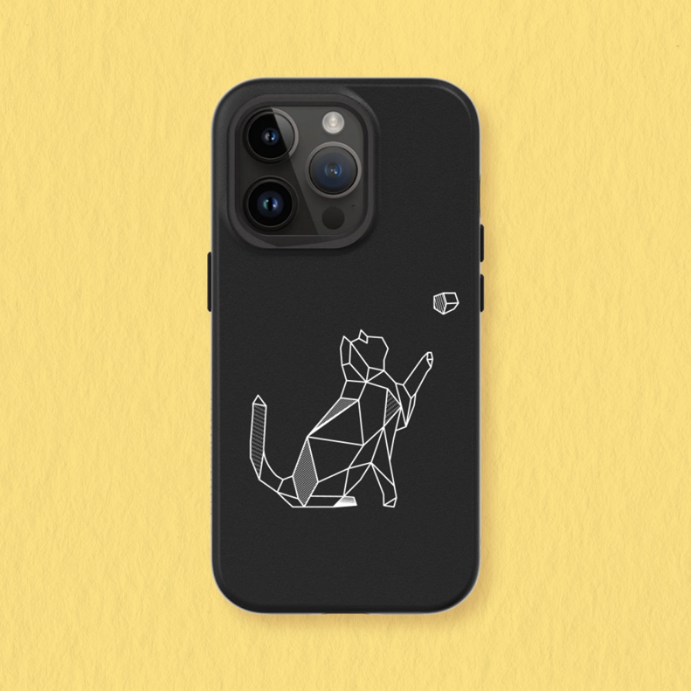 RHINOSHIELD 犀牛盾 iPhone 16系列SolidSuit(MagSafe兼容)手機殼-相機鍵按鈕版｜獨家設計-幾何-動物系列/球與貓(多色可選)