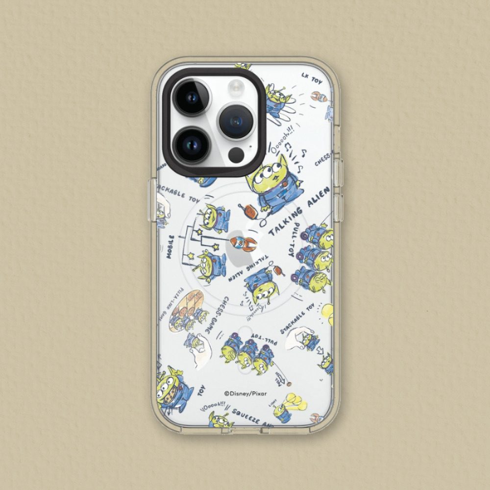 RHINOSHIELD 犀牛盾 iPhone 16/Plus/Pro/Max Clear MagSafe兼容 透明防摔磁吸手機殼|相機鍵按鈕版|玩具總動員-三眼怪樂園