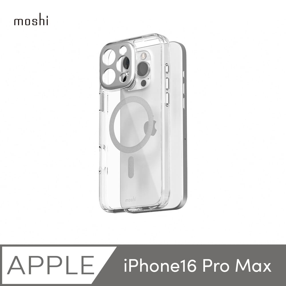 Moshi 摩仕 iPhone 16 Pro Max iGlaze 透明手機保護殼-Clear (兼容MagSafe)