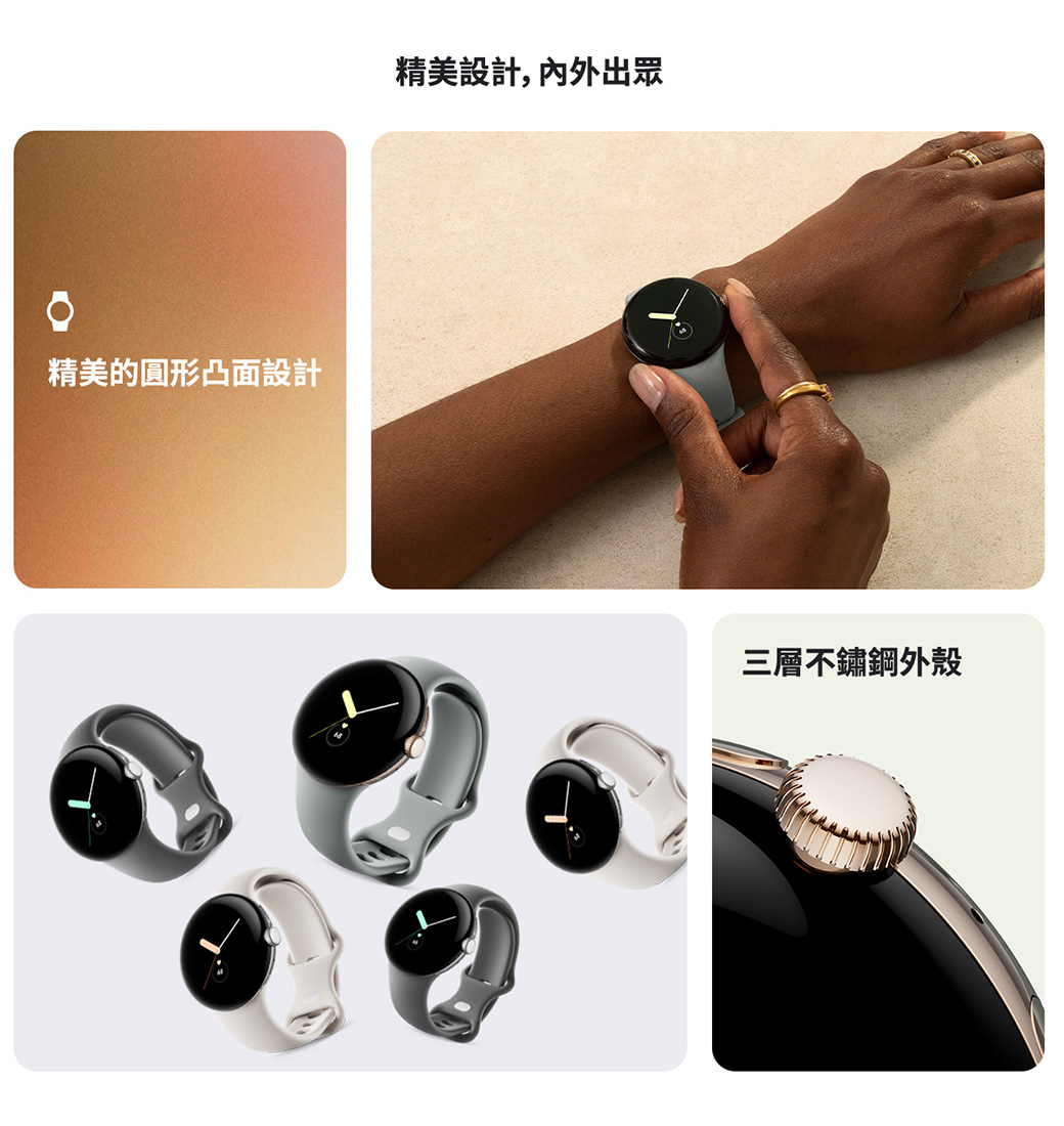 Google Pixel Watch LTE 智慧型手錶石墨黑- PChome 24h購物
