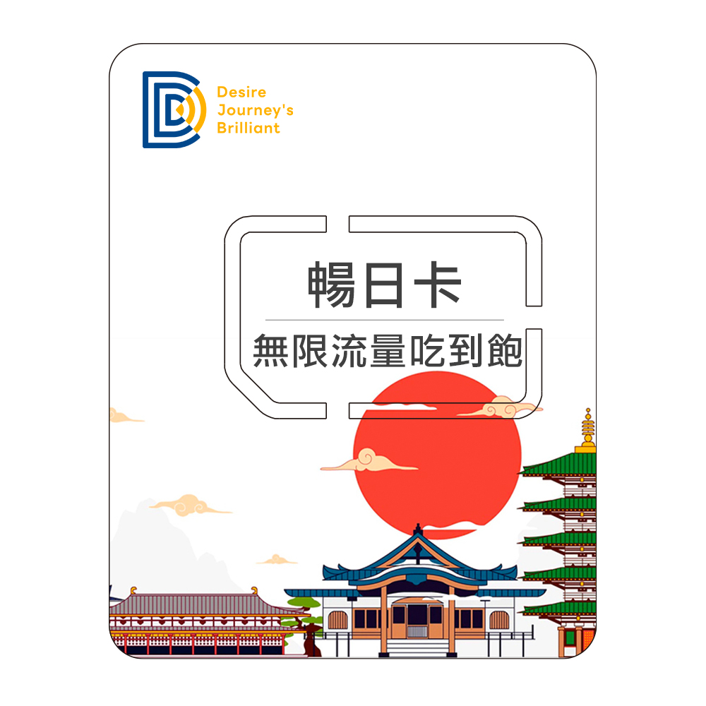 DJB 【暢日卡】日本上網卡 9天無限流量吃到飽