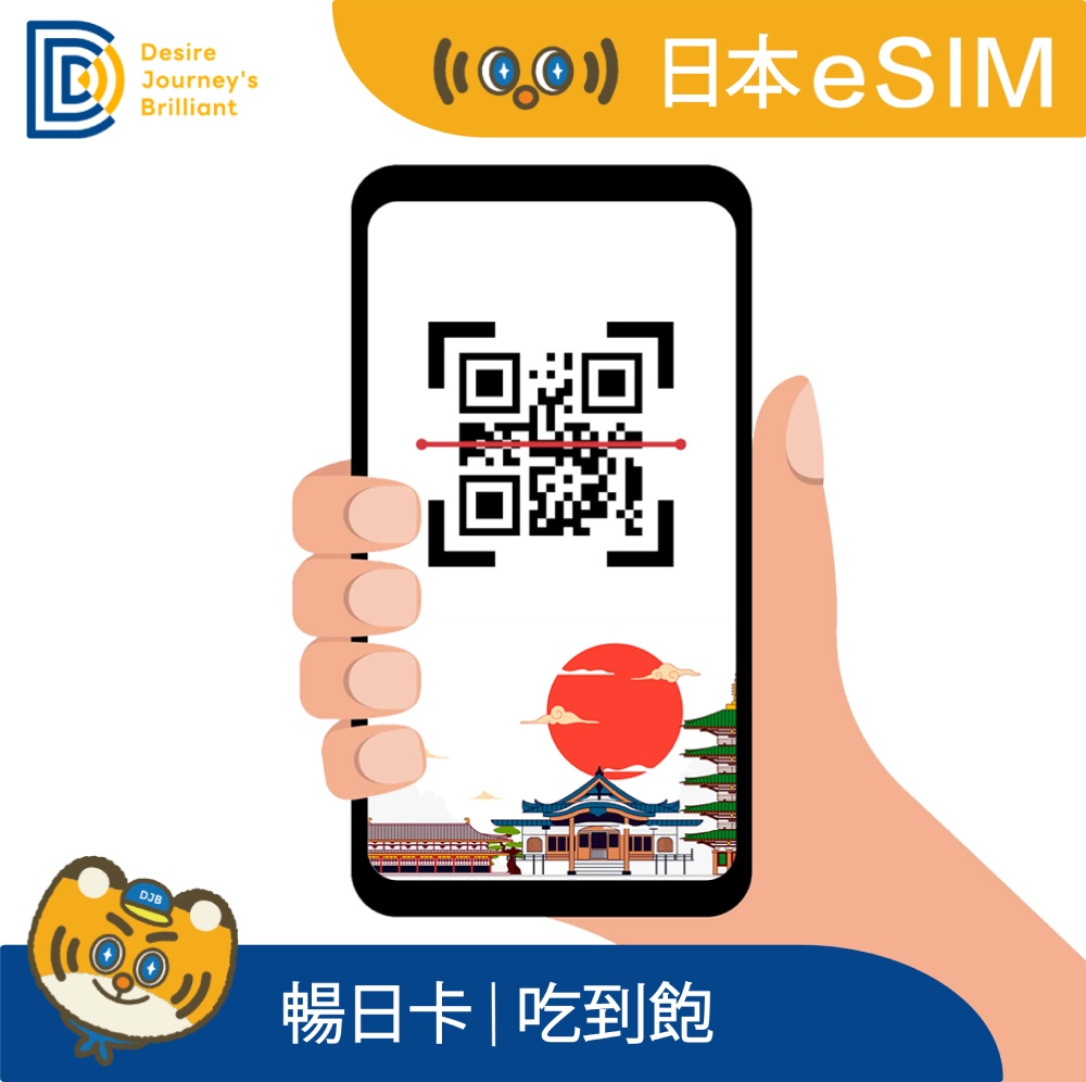 暢日卡_日本eSIM 6天無限流量吃到飽