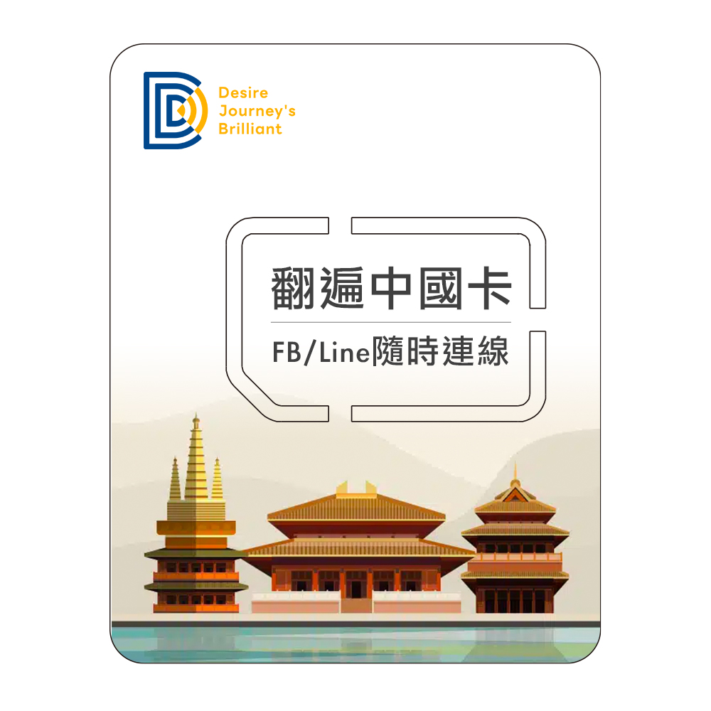 DJB 【翻遍中國卡】中國上網卡 3天吃到飽不降速 上網SIM卡