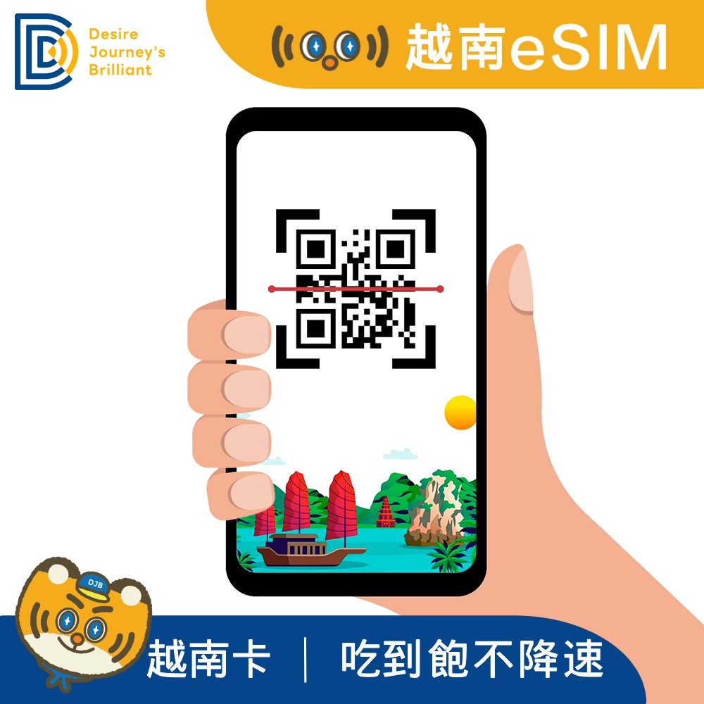 DJB 越南PLUS_越南eSIM 10天吃到飽不降速