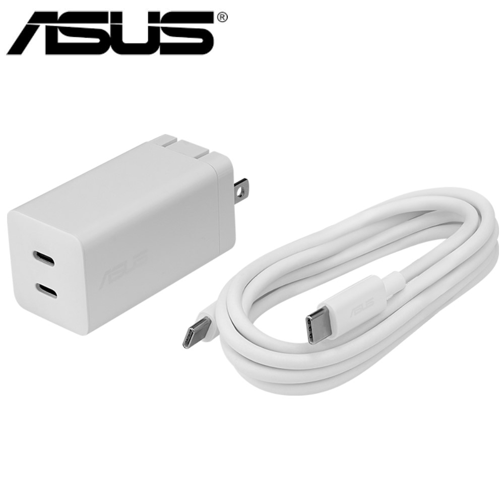 ASUS 華碩 【原廠】 65W USB-C GaN 充電器 雙埠氮化鎵電源供應器
