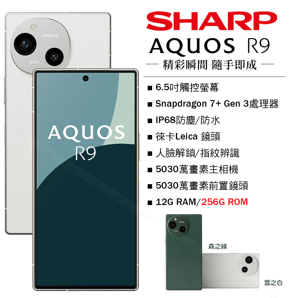 SHARP 夏普 AQUOS R9 5G (12G/256G) -雪之白