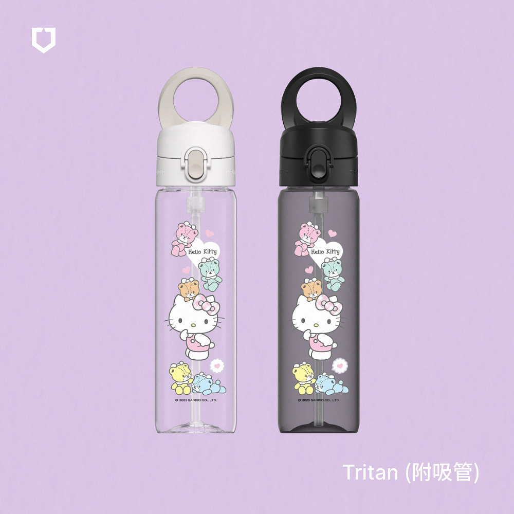 RHINOSHIELD 犀牛盾 AquaStand磁吸水壺-Tritan輕量瓶 800ml(附吸管)MagSafe兼容支架運動水壺-Hello Kitty系列