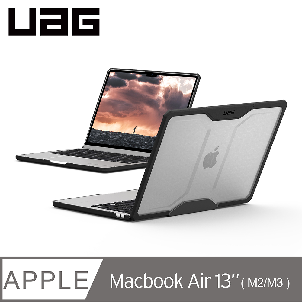 UAG  Macbook Air 13吋 M2.M3 (2022/2024)耐衝擊保護殼-全透明