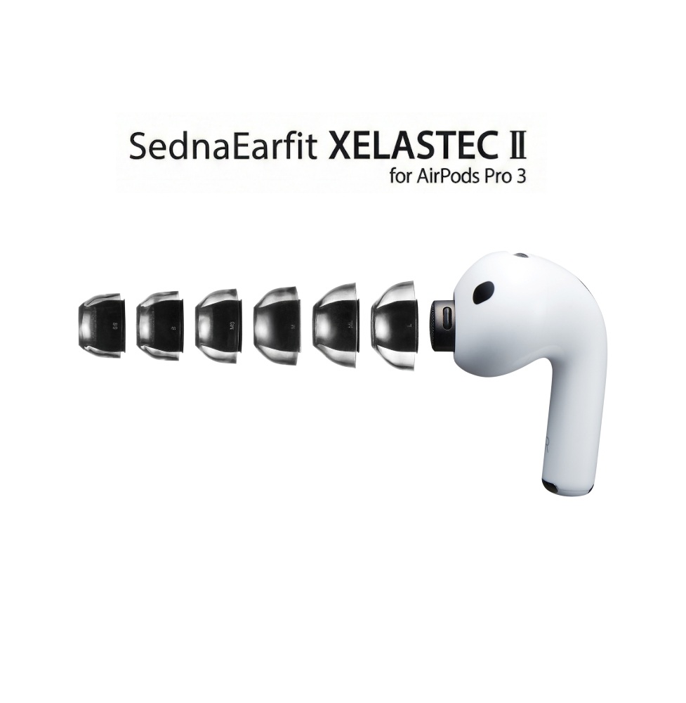 AZLA 韓國AZLA Xelastec II AirPods Pro 3專用 溫感記憶矽膠耳塞 (2對)