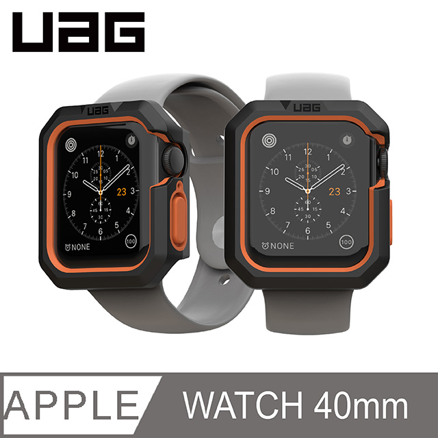 UAG Apple Watch 40mm 耐衝擊簡約保護殼-黑 (錶殼 手錶保護殼)