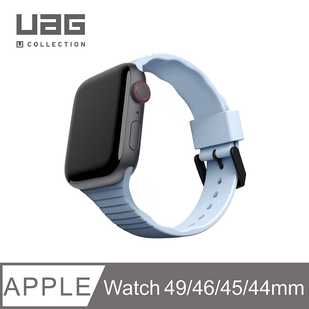 UAG [U] Apple Watch 42/44/45/46/49mm 透氣矽膠錶帶-藍
