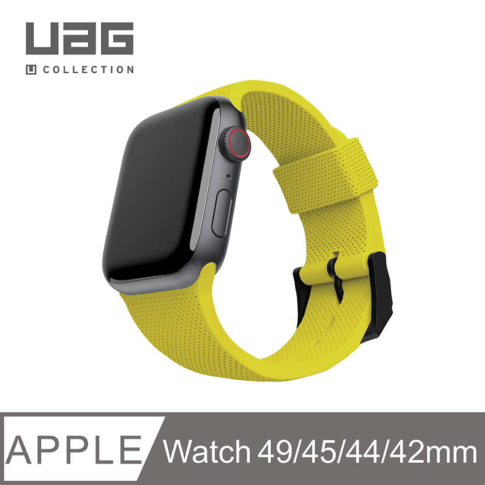 UAG [U] Apple Watch 42/44/45/46/49mm 舒適矽膠錶帶-黃