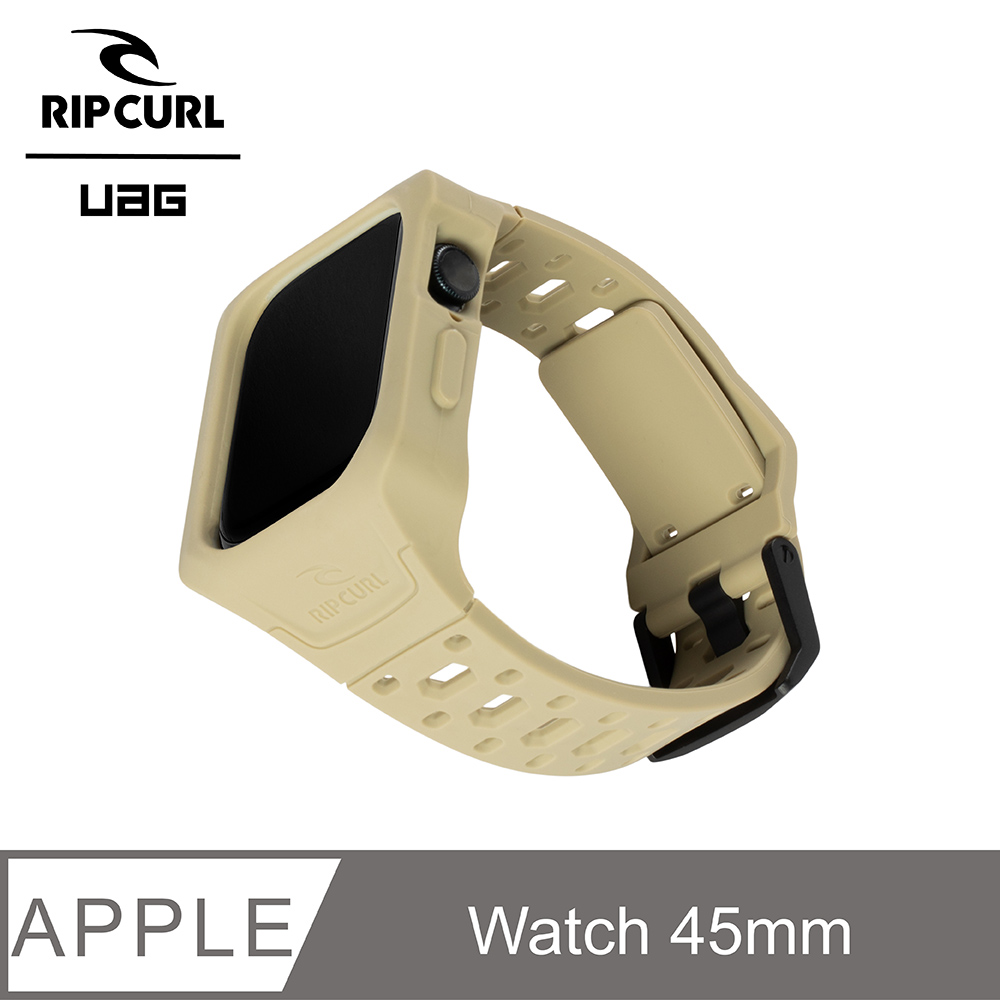 UAG  X RIP CURL Apple Watch 45mm 矽膠保護殻運動錶帶-越野沙