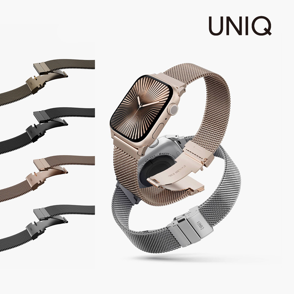 UNIQ 新加坡 Dante Pro 不鏽鋼米蘭磁扣錶帶40/41/42(S10)mm&44/45/46/49mm
