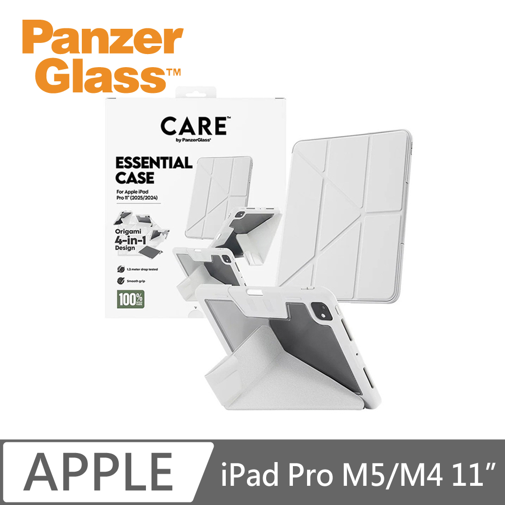 PanzerGlass iPad Pro M5/M4 11吋 Essential 折疊防摔保護殼-灰