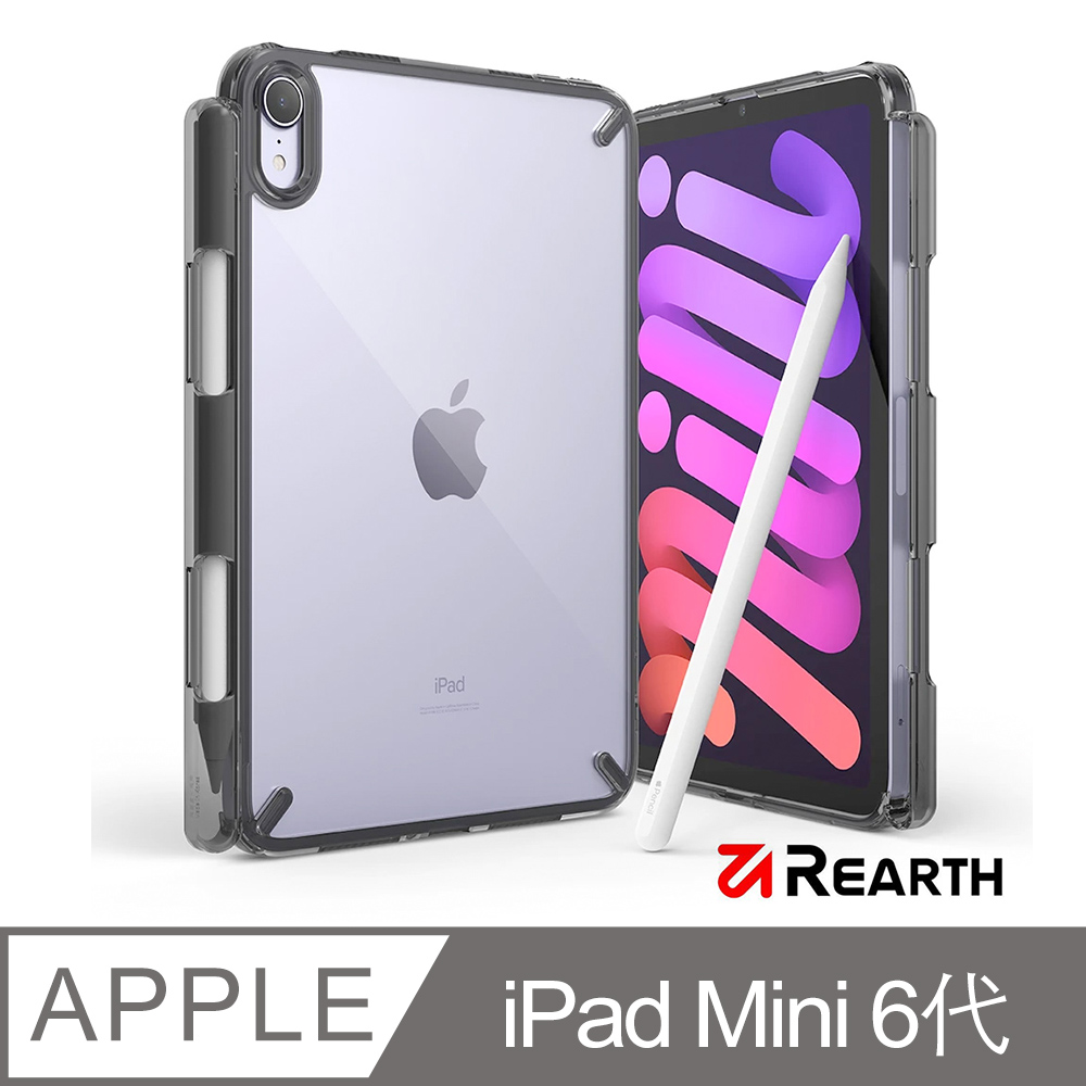 Rearth Ringke Apple iPad Mini 6/7代(Fusion) 高質感保護殼(透黑)